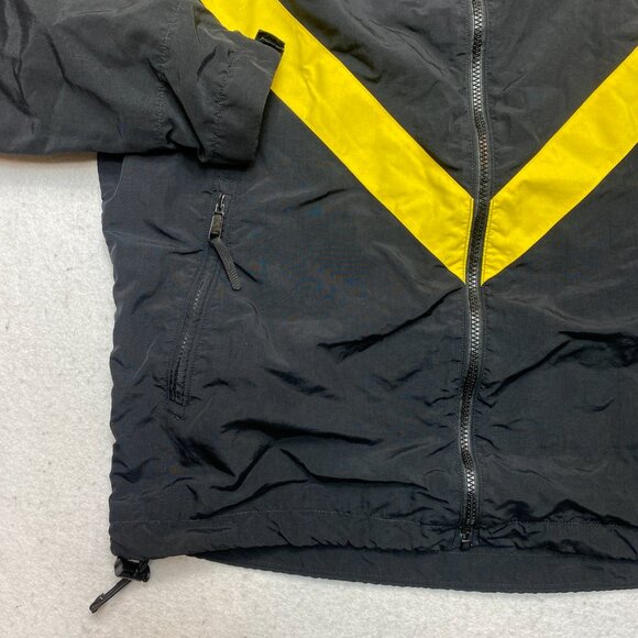 VINTAGE US Army Jacket Mens M Black/Yellow Full-Zip Track Uniform Nylon Active - Picture 4 of 10